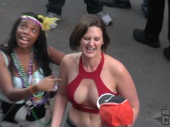 KiloPanties presents: Mardi gras girls flashing their tits for beads