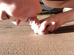 KiloPanties presents: Blonde amateur outdoors glory hole