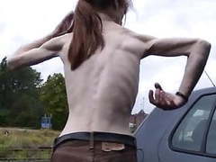 KiloPanties presents: A skinny mature woman with small empty saggy tits