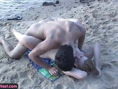KiloPanties presents: Cock hungry amateur blondie fucked on the beach