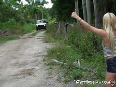 KiloPanties presents: Petite blonde teen brutally fucked and facialized in a van