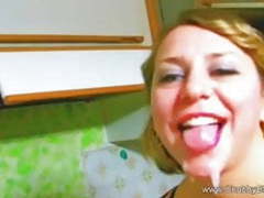 KiloPanties presents: Big and beautiful housewife does a deep throat