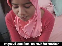 KiloPanties presents: Asian amateur in head scarf sucks then fucks