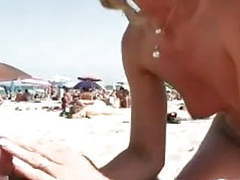KiloPanties presents: Naomi1 blowjob on a beach