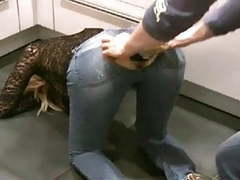 KiloPanties presents: Anal champagne bottle insertion