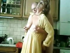 KiloPanties presents: Se mum and dad having fun in the kitchen. stolen video