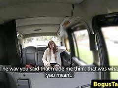 KiloPanties presents: Hairy taxi customer gets cum in her muff pov