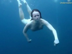 KiloPanties presents: Three ladies get naked swimming in the ocean