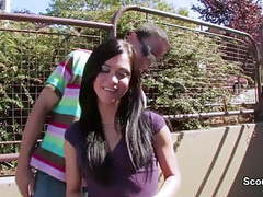 KiloPanties presents: German milf talk to fuck for money on street in holiday