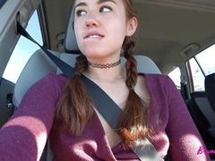 KiloPanties presents: Creampied in car before coffee