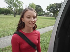 KiloPanties presents: Veronica church with shaved pussy sucking her lover's dick