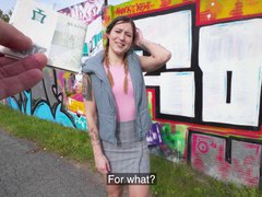 KiloPanties presents: Hardcore fucking outdoors with small tits stranger mina k. hd
