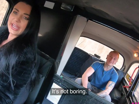 KiloPanties presents: Amazing fucking in back of the cab with busty babe ania kinski