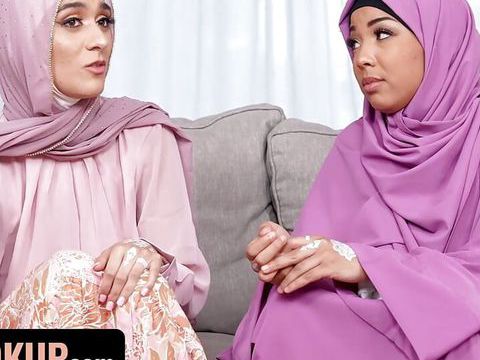 KiloPanties presents: Hijab wearing step sisters malina melendez and aubry babcock fuck their step brother - hijab hookup