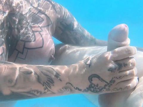 KiloPanties presents: Underwater bj pool fun with the creampies