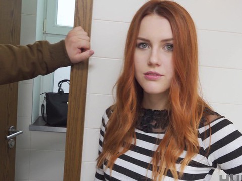 KiloPanties presents: Redhead hottie charlie red gives a blowjob and gets fucked hard
