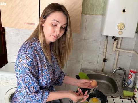 KiloPanties presents: To the surprise of the stepson, the stepmom's pussy turned out to be as narrow as the sex doll's pussy