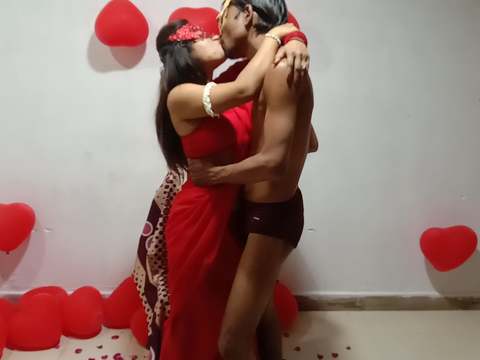 KiloPanties presents: Loving indian couple celebrating valentines day with amazing hot sex