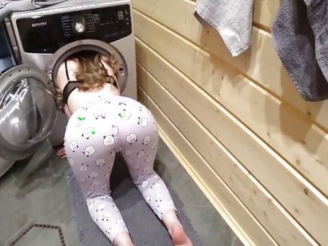 KiloPanties presents: Sexy babe stuck in the washing machine and fucked - anny walker