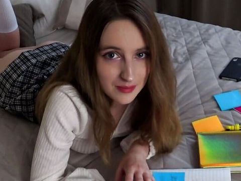 KiloPanties presents: Fucking my stepsister for bad college grades and cumming in her tight pussy - anny walker