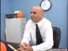 KiloPanties presents: Horny little lola banks blows her teacher cock in class