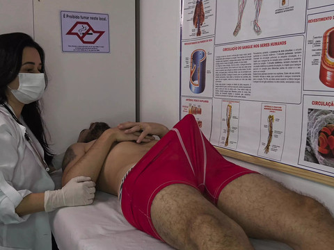 KiloPanties presents: Nurse gets excited by patient's erection