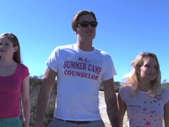 KiloPanties presents: Cali is on a hike with camp counselor bradley when they walk up on a nice picnic spot