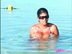 KiloPanties presents: Kristina milan has huge natural tits in bikini