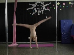 KiloPanties presents: Spandex bodysuit on a flexible teenage hottie