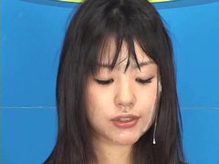KiloPanties presents: Shocked tv weathergirl facial on live tv