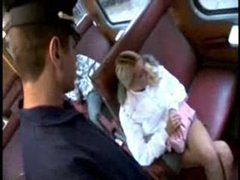 KiloPanties presents: Girl fucked by two guys on rail car