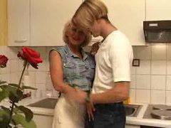 KiloPanties presents: Fucking his busty aunt in the kitchen