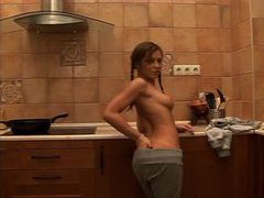 KiloPanties presents: Stripping from her sweats and fingering