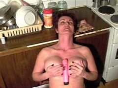 KiloPanties presents: Pink toy fucks both holes before mature is done