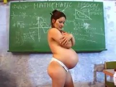 KiloPanties presents: Pregnant teacher masturbates in classroom