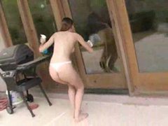 KiloPanties presents: Cute girl squirts milk from her hot tits