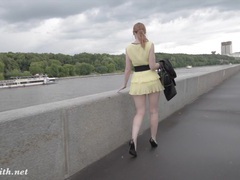 KiloPanties presents: Jeny smith public flasher shares great upskirt views on the streets