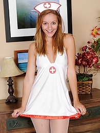 KiloPanties presents: Slutty and horny teen nurse Chandler Fay strips naked