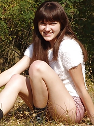 KiloPanties presents: Outdoor girl Juliya plays in the field