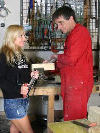 KiloPanties presents: Blonde teenage beauty fucking her old and horny handyman