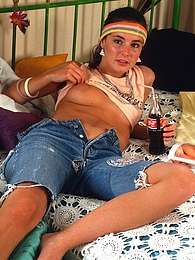 KiloPanties presents: Pretty teenager on the phone rubbing herself in her bed