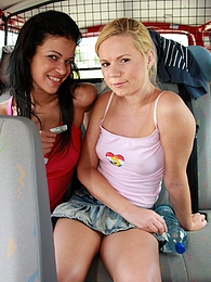 KiloPanties presents: Naughty young Ellis and her hot friend share a hard cock