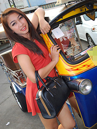 KiloPanties presents: Stunning Thai babe in heels getting drilled by white cock