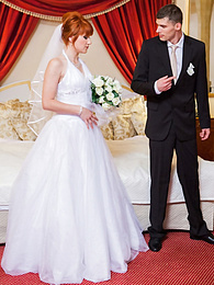 KiloPanties presents: Redhead Czech bride Lucy Bell getting double fucked on her wedding day