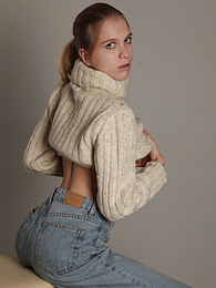 KiloPanties presents: Very shy and modest teen girl gets undressed showing off her fresh and natural naked body