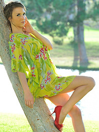 KiloPanties presents: Beautiful american cutie Malena Morgan flaunts her sexy butt and plays with a vibrator outdoors