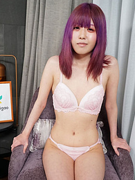 KiloPanties presents: Asian girl Shiori Fujimori displays her petite tiny tits and unveils her complete nakedness in a solo